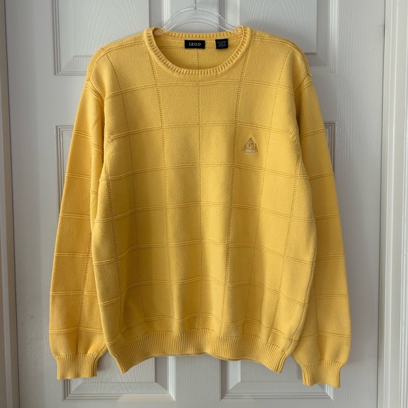 Vintage Izod Yellow Sweater - Picture 1 of 11